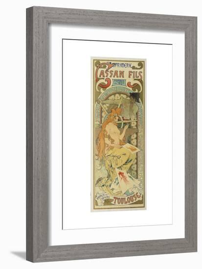 Werbeplakat Fuer Das Druckhaus "Cassan Fils", 1897-Henri de Toulouse-Lautrec-Framed Giclee Print