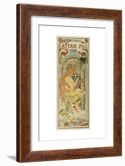 Werbeplakat Fuer Das Druckhaus "Cassan Fils", 1897-Henri de Toulouse-Lautrec-Framed Giclee Print