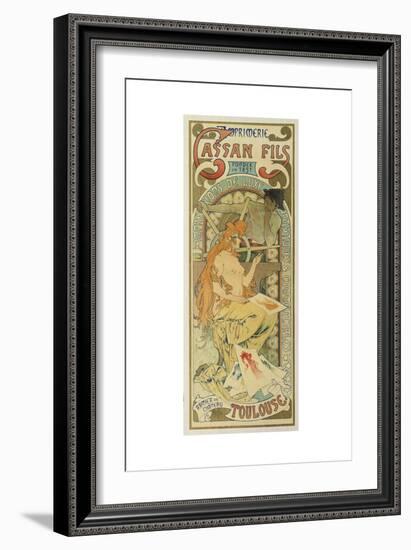 Werbeplakat Fuer Das Druckhaus "Cassan Fils", 1897-Henri de Toulouse-Lautrec-Framed Giclee Print
