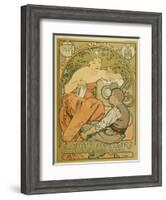 Werbeplakat Fuer Die "Société Populaire Des Beaux-Art", 1897-Alphonse Mucha-Framed Giclee Print