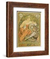 Werbeplakat Fuer Die "Société Populaire Des Beaux-Art", 1897-Alphonse Mucha-Framed Giclee Print