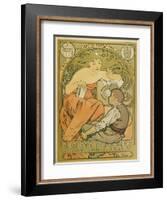 Werbeplakat Fuer Die "Société Populaire Des Beaux-Art", 1897-Alphonse Mucha-Framed Giclee Print