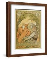 Werbeplakat Fuer Die "Société Populaire Des Beaux-Art", 1897-Alphonse Mucha-Framed Giclee Print