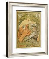 Werbeplakat Fuer Die "Société Populaire Des Beaux-Art", 1897-Alphonse Mucha-Framed Giclee Print