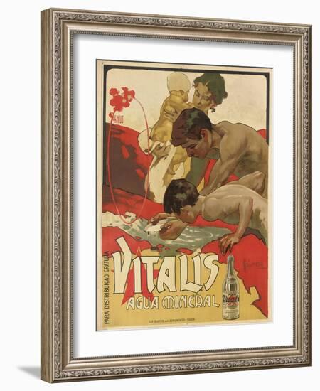 Werbung für das Mineralwasser 'Vitalis'. 1895-Adolf Hohenstein-Framed Giclee Print