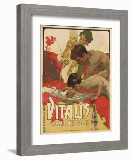 Werbung für das Mineralwasser 'Vitalis'. 1895-Adolf Hohenstein-Framed Giclee Print