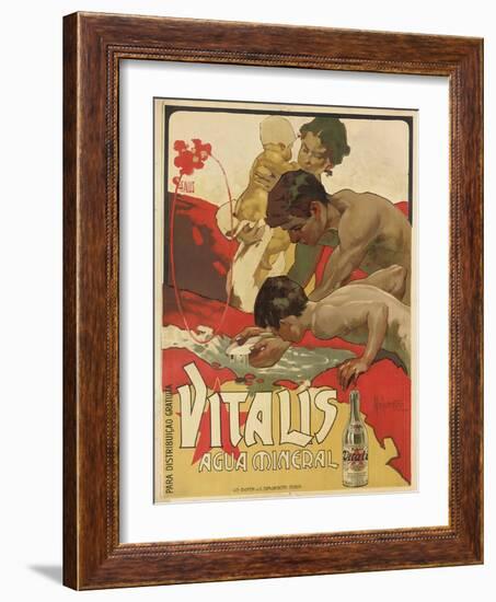 Werbung für das Mineralwasser 'Vitalis'. 1895-Adolf Hohenstein-Framed Giclee Print