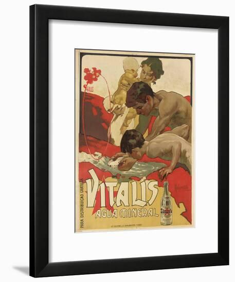 Werbung für das Mineralwasser 'Vitalis'. 1895-Adolf Hohenstein-Framed Giclee Print