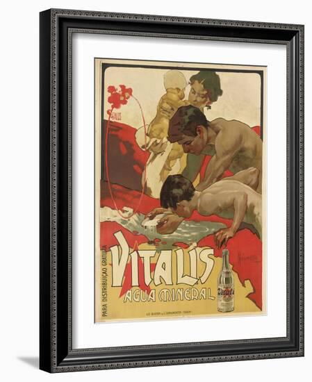 Werbung für das Mineralwasser 'Vitalis'. 1895-Adolf Hohenstein-Framed Giclee Print