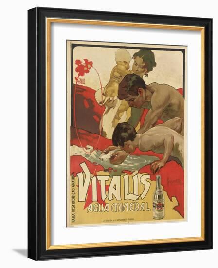 Werbung für das Mineralwasser 'Vitalis'. 1895-Adolf Hohenstein-Framed Giclee Print