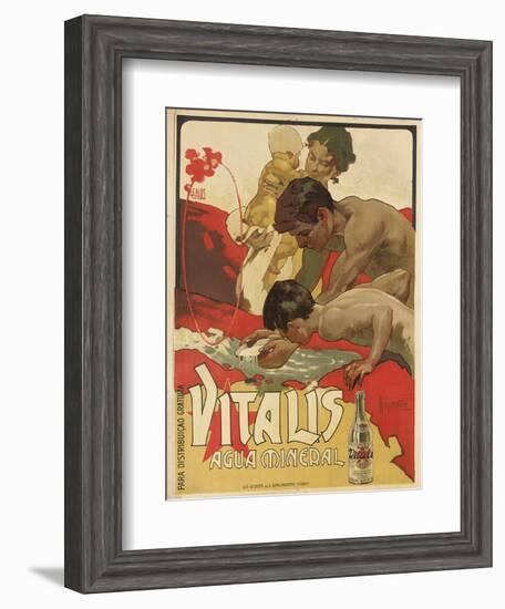 Werbung für das Mineralwasser 'Vitalis'. 1895-Adolf Hohenstein-Framed Giclee Print