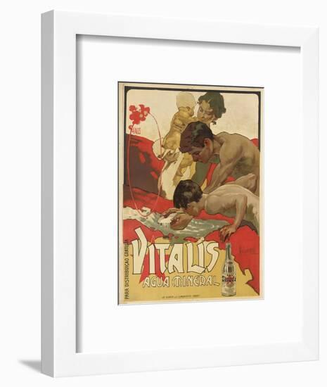 Werbung für das Mineralwasser 'Vitalis'. 1895-Adolf Hohenstein-Framed Giclee Print