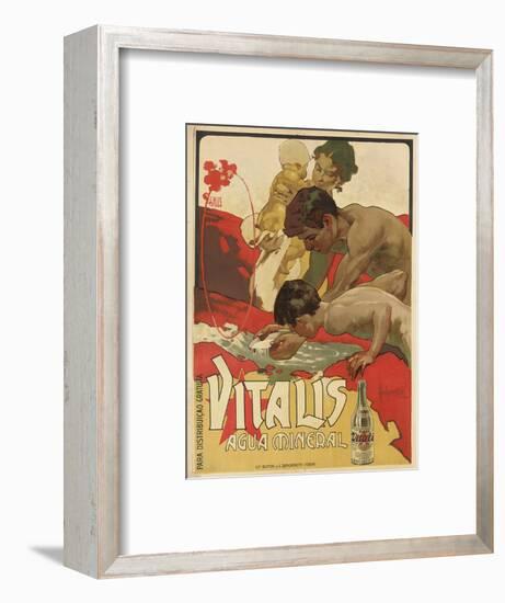 Werbung für das Mineralwasser 'Vitalis'. 1895-Adolf Hohenstein-Framed Giclee Print