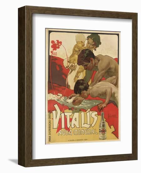 Werbung für das Mineralwasser 'Vitalis'. 1895-Adolf Hohenstein-Framed Giclee Print