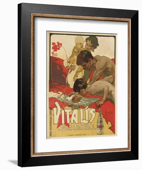 Werbung für das Mineralwasser 'Vitalis'. 1895-Adolf Hohenstein-Framed Giclee Print