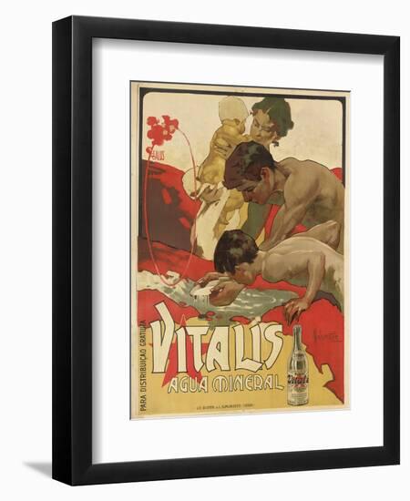 Werbung für das Mineralwasser 'Vitalis'. 1895-Adolf Hohenstein-Framed Giclee Print