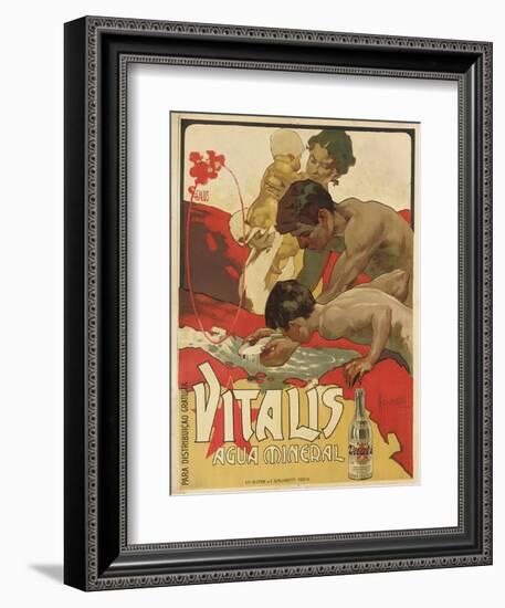 Werbung für das Mineralwasser 'Vitalis'. 1895-Adolf Hohenstein-Framed Giclee Print