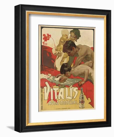 Werbung für das Mineralwasser 'Vitalis'. 1895-Adolf Hohenstein-Framed Giclee Print