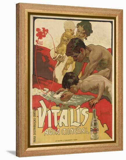 Werbung für das Mineralwasser 'Vitalis'. 1895-Adolf Hohenstein-Framed Premier Image Canvas