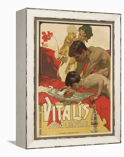 Werbung für das Mineralwasser 'Vitalis'. 1895-Adolf Hohenstein-Framed Premier Image Canvas