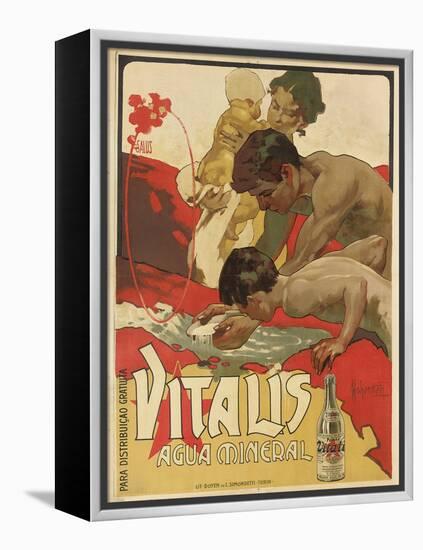 Werbung für das Mineralwasser 'Vitalis'. 1895-Adolf Hohenstein-Framed Premier Image Canvas