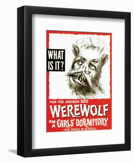 Werewolf In A Girls' Dormitory - 1961--Framed Giclee Print