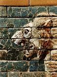 Detail of a lion, reconstruction of the Ishtar Gate, Babylon, Pergamon Museum, Berlin, Germany-Werner Forman-Photographic Print