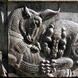 Detail of a lion, reconstruction of the Ishtar Gate, Babylon, Pergamon Museum, Berlin, Germany-Werner Forman-Photographic Print