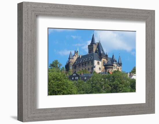 Wernigerode Castle, Harz, Saxony-Anhalt, Germany, Europe-G & M Therin-Weise-Framed Photographic Print