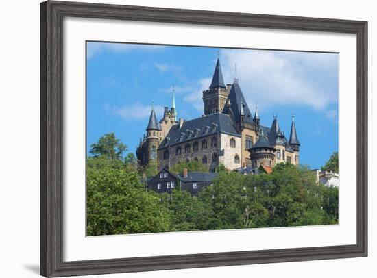 Wernigerode Castle, Harz, Saxony-Anhalt, Germany, Europe-G & M Therin-Weise-Framed Photographic Print