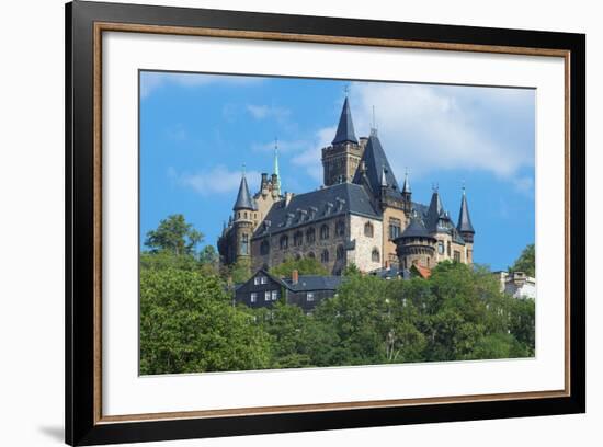 Wernigerode Castle, Harz, Saxony-Anhalt, Germany, Europe-G & M Therin-Weise-Framed Photographic Print