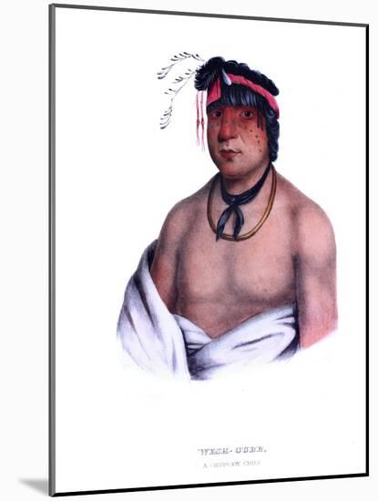 Weshcubb ('The Sweet'), a Chippeway chief-Charles Bird King-Mounted Giclee Print