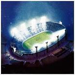 "Football Stadium at Night,"October 1, 1938-Wesley Neff-Framed Giclee Print