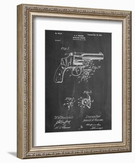 Wesson Pistol Patent-null-Framed Art Print