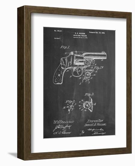 Wesson Pistol Patent-null-Framed Art Print