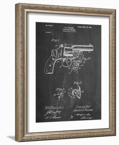 Wesson Pistol Patent-null-Framed Art Print