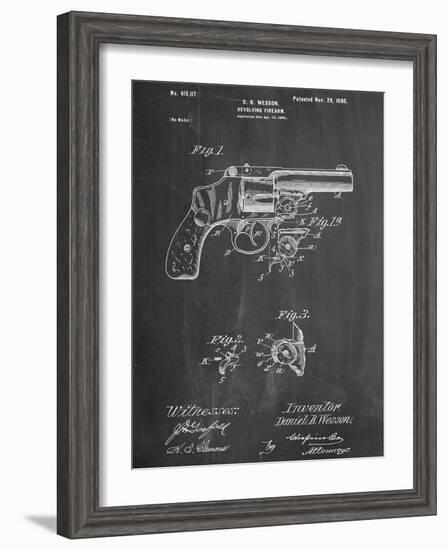 Wesson Pistol Patent-null-Framed Art Print