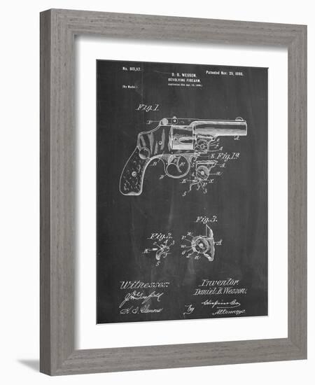 Wesson Pistol Patent-null-Framed Art Print