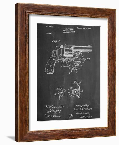 Wesson Pistol Patent-null-Framed Art Print