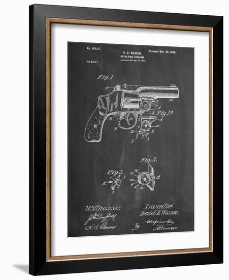 Wesson Pistol Patent-null-Framed Art Print