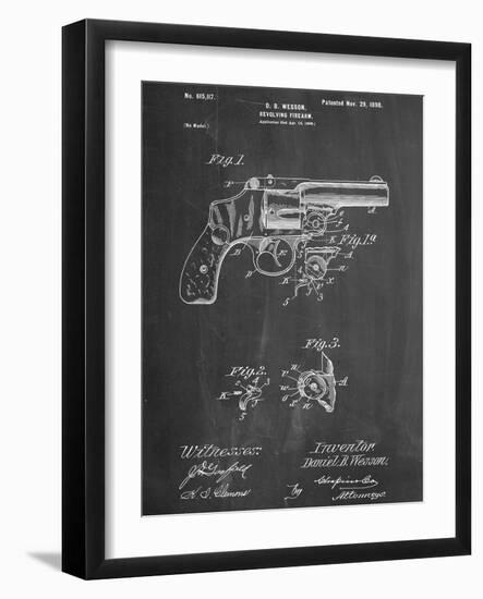 Wesson Pistol Patent-null-Framed Art Print