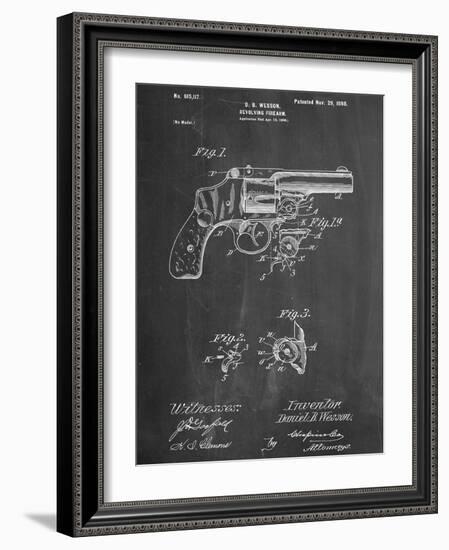 Wesson Pistol Patent-null-Framed Art Print