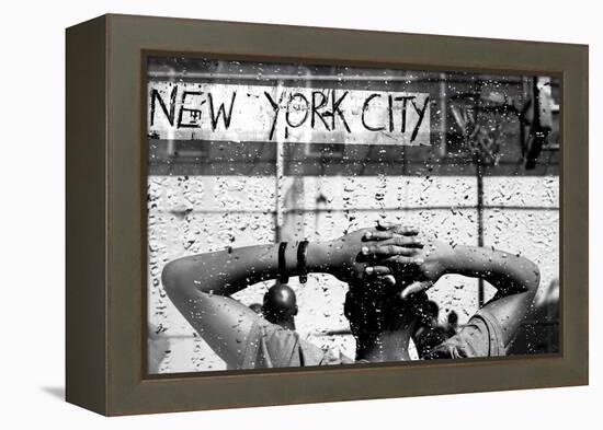 West 4th St Basketball Court NYC-null-Framed Stretched Canvas