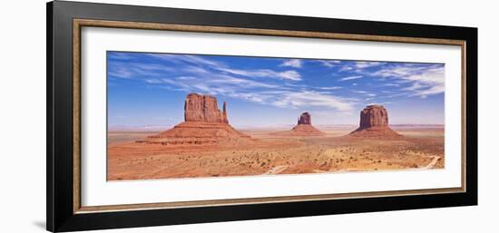 West and East Mitten Butte and Merrick Butte, Monument Valley Navajo Tribal Pk, Arizona, USA-Neale Clark-Framed Photographic Print