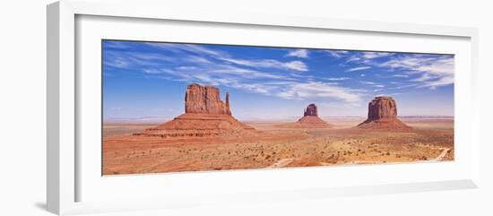 West and East Mitten Butte and Merrick Butte, Monument Valley Navajo Tribal Pk, Arizona, USA-Neale Clark-Framed Photographic Print