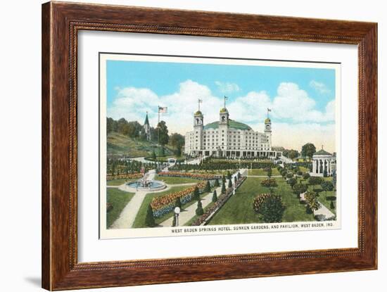 West Baden Springs Hotel, Indiana-null-Framed Art Print