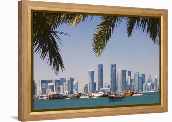 West Bay Skyline.-Jon Hicks-Framed Premier Image Canvas