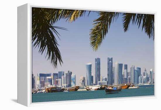 West Bay Skyline.-Jon Hicks-Framed Premier Image Canvas