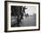West Berlin Police Officers Jump from Truck as Two Others Come Running to Start Guard Duty-Paul Schutzer-Framed Photographic Print