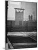 West Berliners Standing on a Sightseeing Platform on the West Side of the Wall-Ralph Crane-Mounted Photographic Print